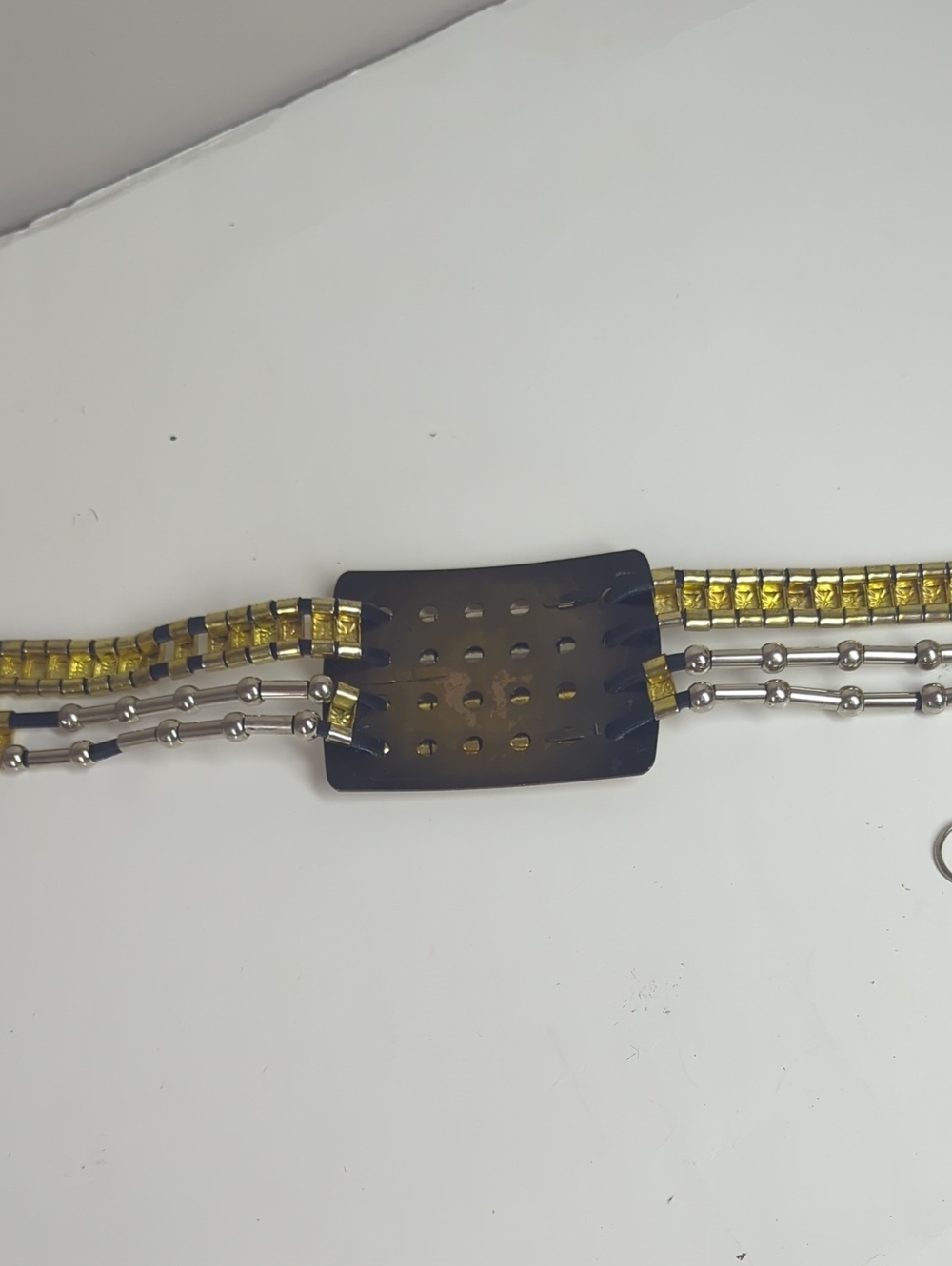 Vintage Metallic Two-Tone Chain Waist Belt - Picture 9 of 9